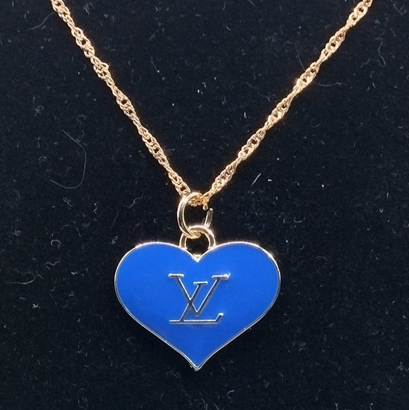 Authentic Louis Vuitton Zipper Pull- Blue W/.925 Chain - Picture 5 of 5